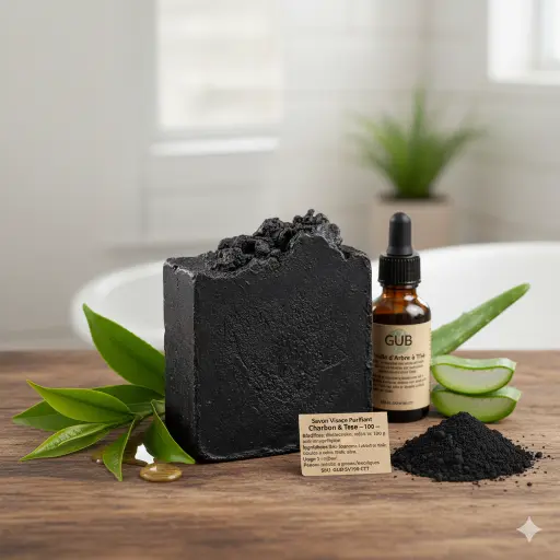 [GUB-SV100-CTT] Savon Visage Purifiant Charbon & Tea Tree — 100 g