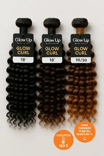 [GUB-MECH-GLC18] Mèches « Glow Curl » — 3 bundles (18″)